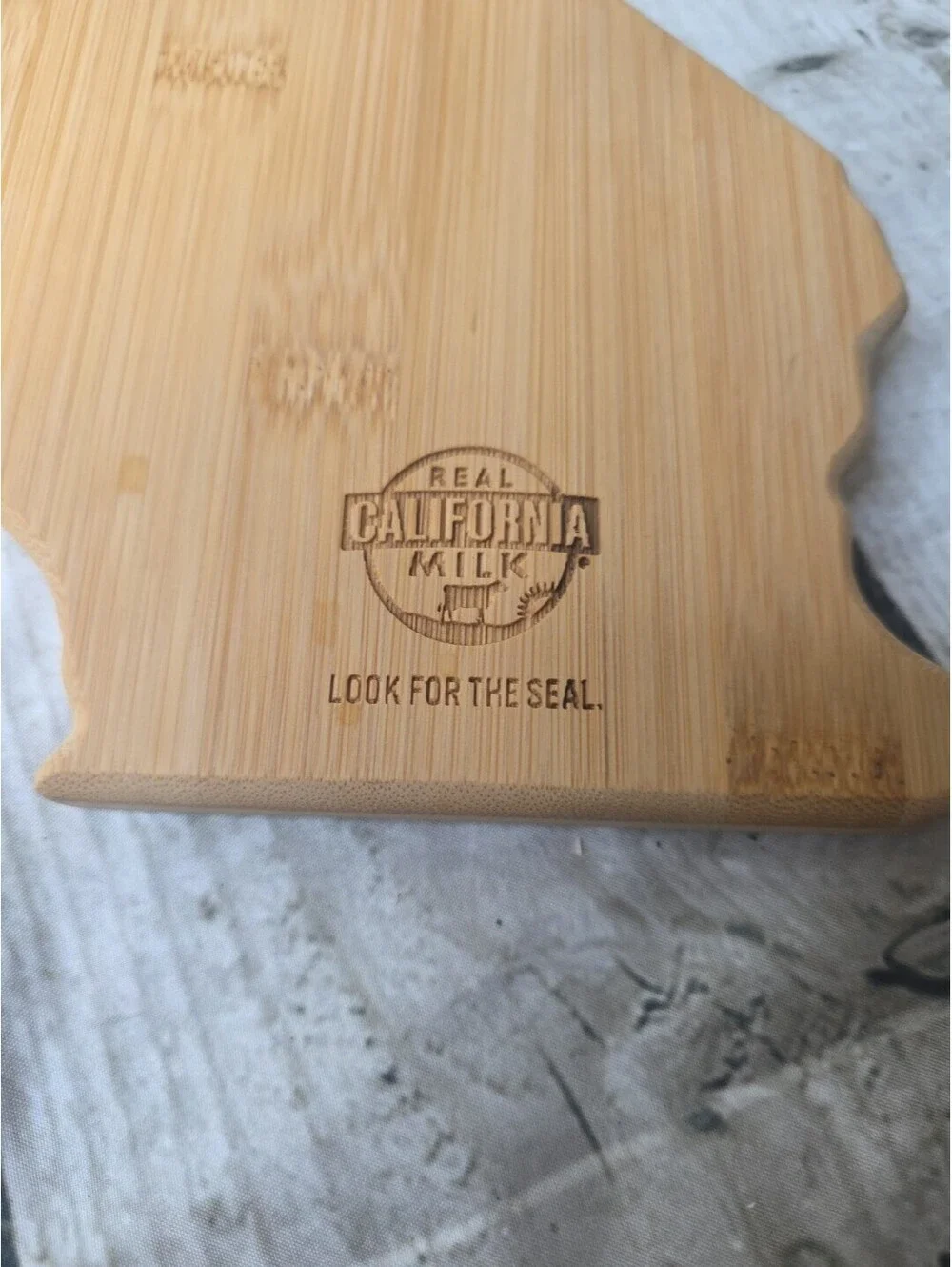 Totally Bamboo California State Shaped Bamboo Serving & Cutting Board New PROMO